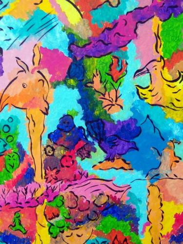 Painting titled "zoo.jpg" by Anne Philippe, Original Artwork
