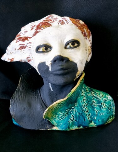 Sculpture titled "Demeter" by Anne Platbroot, Original Artwork, Ceramics