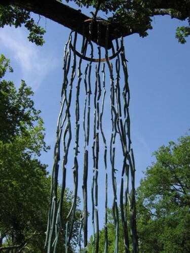 Installation intitulée "douche froide" par Anne Sarda, Œuvre d'art originale