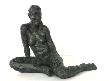 Sculpture titled "Jeanne" by Anne Thierrée, Original Artwork, Clay