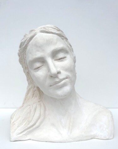 Sculpture titled "Sérénité" by Anne Thierrée, Original Artwork, Plaster