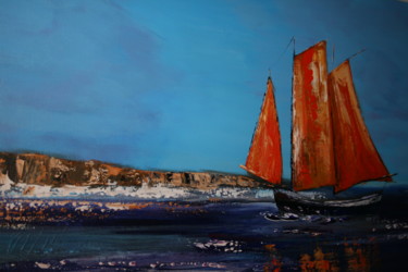 Peinture intitulée "Le voyage" par Anne Christine Thomas, Œuvre d'art originale, Acrylique