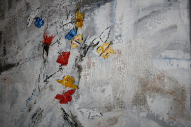 Peinture intitulée "Rêve d'éphémères" par Anne Christine Thomas, Œuvre d'art originale, Acrylique
