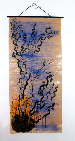 Pittura intitolato "sismique.jpg" da Anne Uriot, Opera d'arte originale, Acrilico