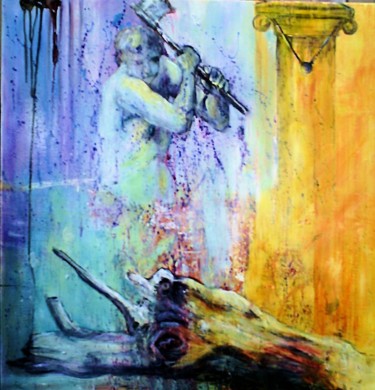 Pittura intitolato "la-pensee-et-la-for…" da Anne Vincent-Rohaut, Opera d'arte originale, Olio