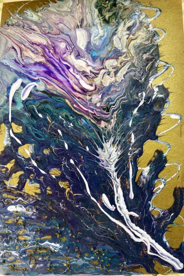 Картина под названием "Ангельское перо" - Anape, Подлинное произведение искусства, Акрил
