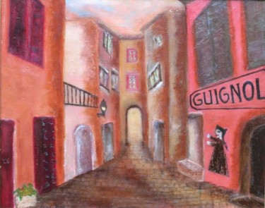 Peinture intitulée "GUIGNOL" par Annebos, Œuvre d'art originale