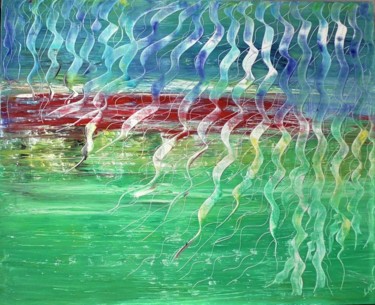 Pittura intitolato "Aquatic" da Carina Kasyan, Opera d'arte originale, Olio
