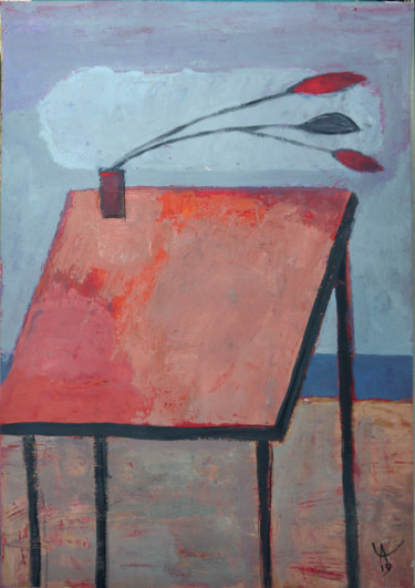 Рисунок под названием "Wind" - Aziz Sůlejmanov, Подлинное произведение искусства, Гуашь