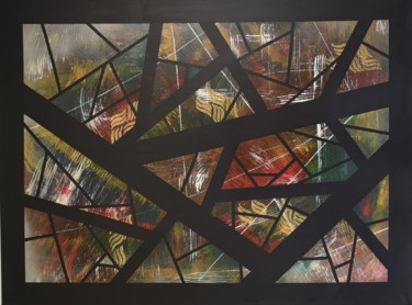 Peinture intitulée "Croisements" par Dianne, Œuvre d'art originale, Acrylique Monté sur Châssis en bois