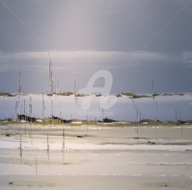 Peinture intitulée "bans-sables-" par Anne Lewy, Œuvre d'art originale, Acrylique