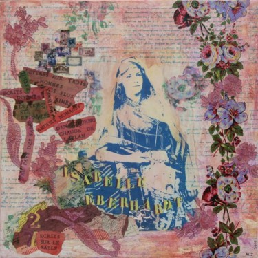 Collages intitulée "Isabelle" par Anne-Lise Juhel, Œuvre d'art originale