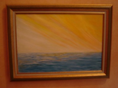 Peinture intitulée "horizon d'ete" par Merrien, Œuvre d'art originale