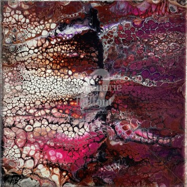 Картина под названием "Abstract composition" - Annemarie Laffont, Подлинное произведение искусства, Акрил Установлен на Дере…
