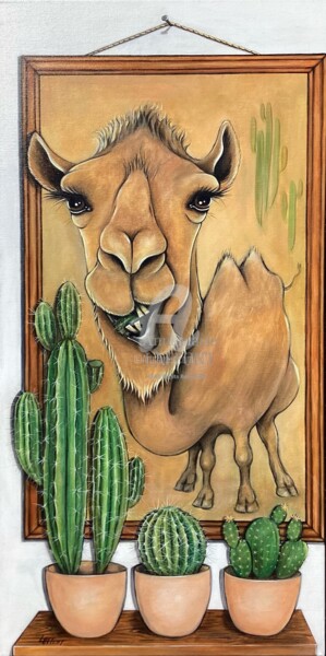 绘画 标题为“Pas assez piquant!” 由Annemarie Laffont, 原创艺术品, 丙烯 安装在木质担架架上