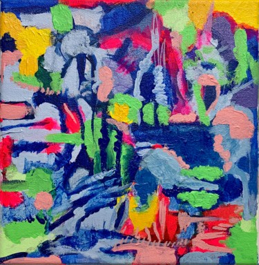 Painting titled "Lake" by Anne-Marie Delaunay-Danizio, Original Artwork, Acrylic