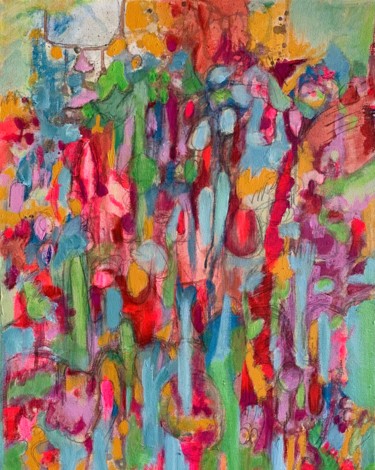 Painting titled "In the Woods" by Anne-Marie Delaunay-Danizio, Original Artwork, Acrylic