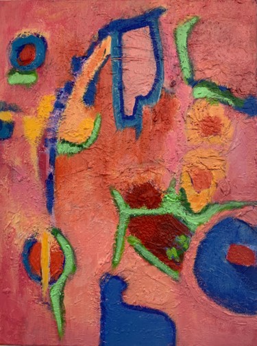 Painting titled "Her Woman's Cave  1" by Anne-Marie Delaunay-Danizio, Original Artwork, Acrylic