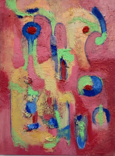 Painting titled "Her Woman's Cave 2" by Anne-Marie Delaunay-Danizio, Original Artwork, Acrylic