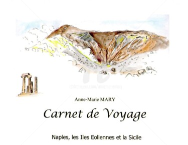 Dessin intitulée "Carnet de voyage Îl…" par Anne-Marie Mary, Œuvre d'art originale