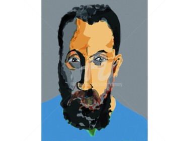 Visages 28 Arts numériques intitulée "Visages 28" par Anne-Marie Mary, Œuvre d'art originale, Peinture numérique