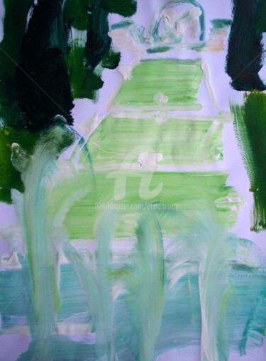 Peinture intitulée "Villa Este VI" par Anne Maury, Œuvre d'art originale, Huile