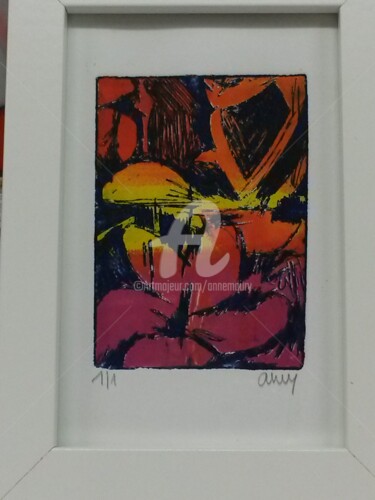 Gravures & estampes intitulée "Boite 28" par Anne Maury, Œuvre d'art originale, Eau-forte