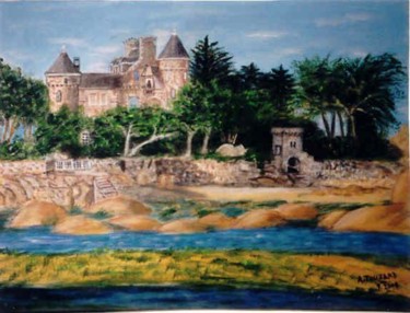 Peinture intitulée "Château de granit r…" par Anne Touzard, Œuvre d'art originale