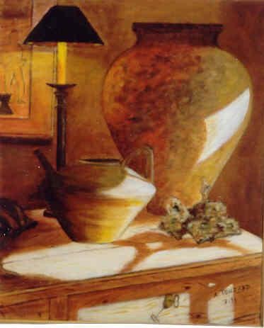 Peinture intitulée "Couleurs du sud" par Anne Touzard, Œuvre d'art originale