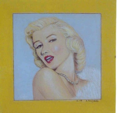 Drawing titled "Marylin Monroe" by Anne Touzard, Original Artwork