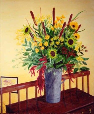 Peinture intitulée "Bouquet d'Automne" par Anne Touzard, Œuvre d'art originale