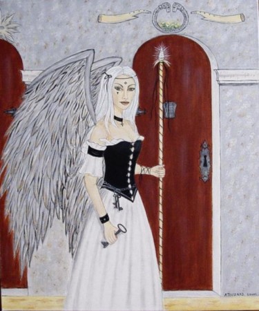 Peinture intitulée "Synn, gardienne des…" par Anne Touzard, Œuvre d'art originale