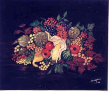 Peinture intitulée "Bouquet nature" par Anne Touzard, Œuvre d'art originale