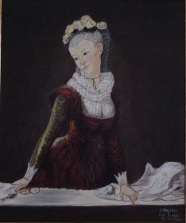 Painting titled "La danseuse de Frag…" by Anne Touzard, Original Artwork