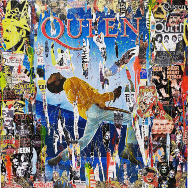 Collages titled "QUEEN" by Anne Mondy, Original Artwork, Collages