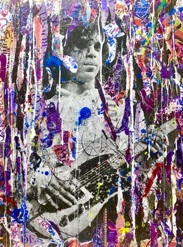 Collages titled "PRINCE" by Anne Mondy, Original Artwork, Collages