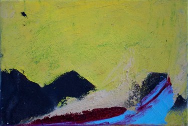 Peinture intitulée "paysage" par Anne Paul, Œuvre d'art originale, Huile
