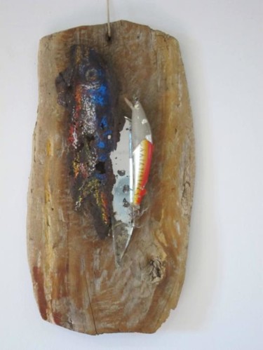Sculpture titled "poissons" by Anne Paul, Original Artwork