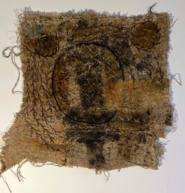 Art textile intitulée "ART BRUT TEXTILE MI…" par Annesailor, Œuvre d'art originale, Broderie