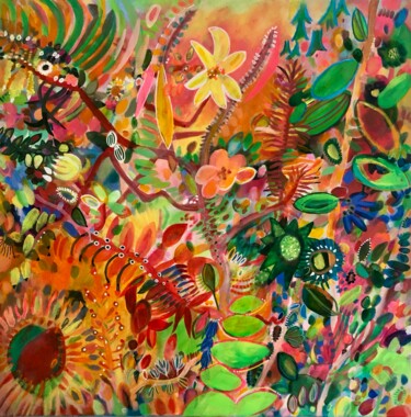 Malerei mit dem Titel "Sunny day in late s…" von Anne Samson, Original-Kunstwerk, Acryl