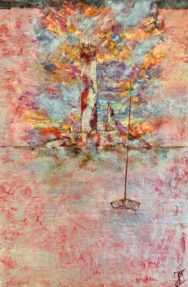Peinture intitulée "Sentinelle... vide…" par Anne Sophie Vieren, Œuvre d'art originale, Huile Monté sur Châssis en bois