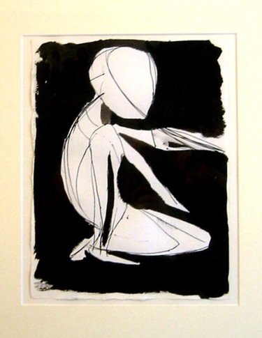 Desenho intitulada "Encre de chine" por Anne Spicas, Obras de arte originais