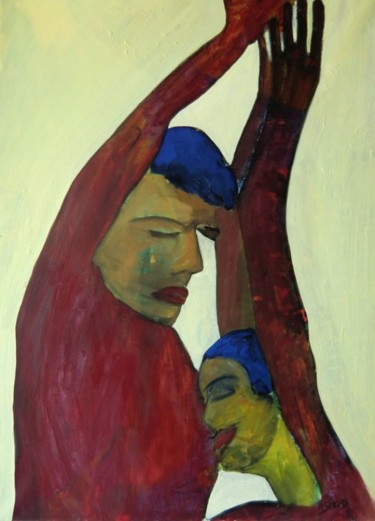 Painting titled "Sans titre" by Anne Spicas, Original Artwork