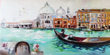 Schilderij getiteld "Large Italy paintin…" door Annet Loginova, Origineel Kunstwerk, Olie