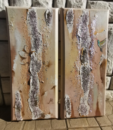 Painting titled "Diptych paintings o…" by Annet Loginova, Original Artwork, Acrylic