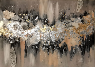 Pittura intitolato "Twilight Fog" da Annet Loginova, Opera d'arte originale, Acrilico Montato su Pannello di legno