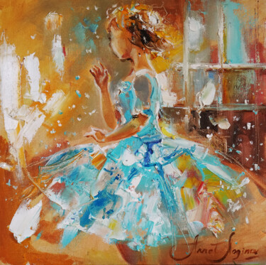Printmaking titled "Turquoise Ballerina…" by Annet Loginova, Original Artwork, Digital Print