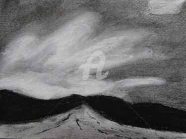 Dessin intitulée "5 . Ciel nuageux" par Anne Test'Arts, Œuvre d'art originale, Autre