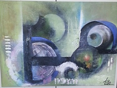 Peinture intitulée "Infrastructure" par Tibo, Œuvre d'art originale, Acrylique
