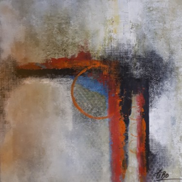 Картина под названием "La foule sans nom" - Tibo, Подлинное произведение искусства, Акрил